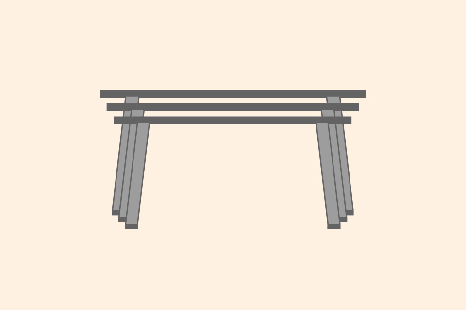 Voir les tables empilables 