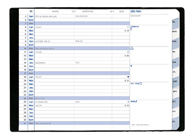 Agenda mensuel