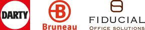 Logo Darty, Bruneau, Fiducial Office Solutions