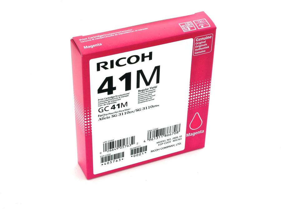 Cartouche d'encre Ricoh CG-41M - 405763 - magenta - l'unité