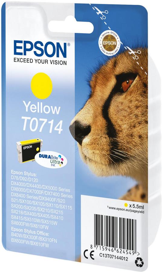 Cartouche d'encre Epson C13T07144022 - DuraBrite Ultra - jaune - l'unité