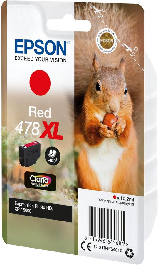 CART - BBTT4F54 - EPSON - 478XL ROUGE - PAR 1 POUR XP-15000