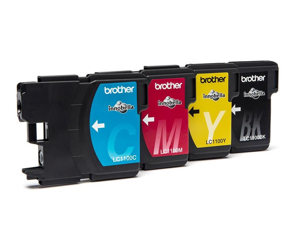 Cartouche d'encre Brother LC1100VALBP - noir et 3 couleurs - le pack