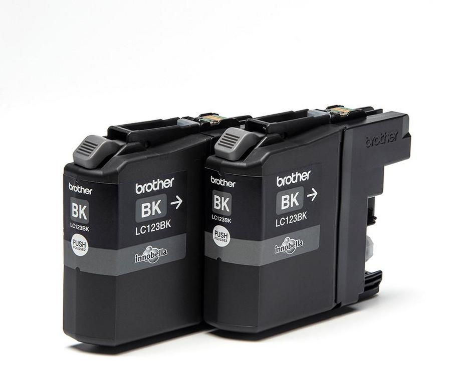 Cartouche d'encre Brother LC123BKBP2 - noir - lot de 2