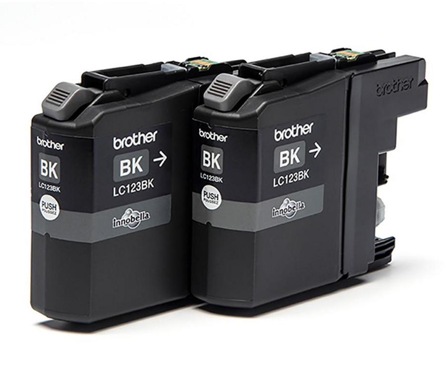Cartouche d'encre Brother LC123BKBP2 - noir - lot de 2