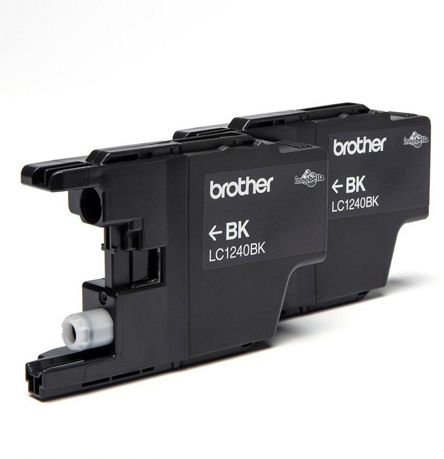 Cartouche d'encre Brother LC1240BKBP2 - noir - lot de 2