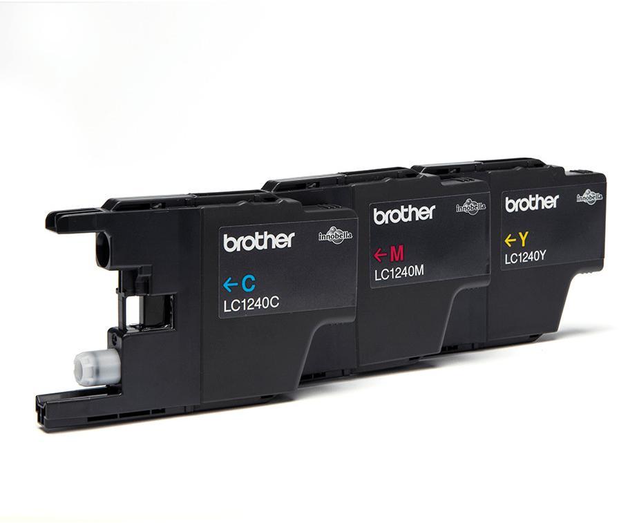 Cartouche d'encre Brother LC1240RBWBP - 3 couleurs - le pack