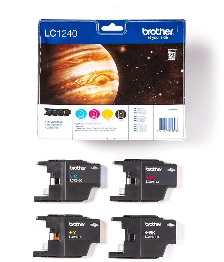 Cartouche d'encre Brother LC1240VALBP - noir et 3 couleurs - le pack