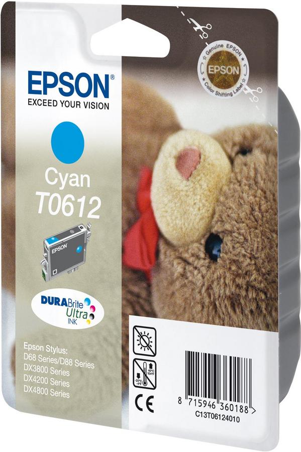 Cartouche d'encre Epson C13T06124020 - DuraBrite Ultra - cyan - l'unité