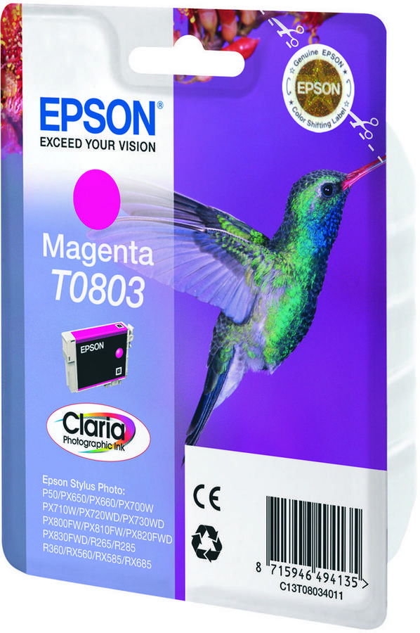 Cartouche d'encre Epson C13T08034021 - Claria - magenta - l'unité