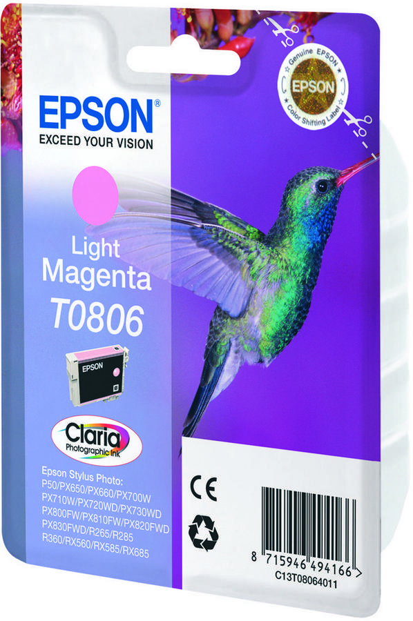 Cartouche d'encre Epson C13T08064021 - Claria - magenta clair - l'unité