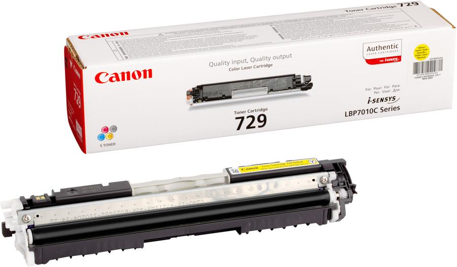 Toner laser Canon CRG729J - jaune - l'unité