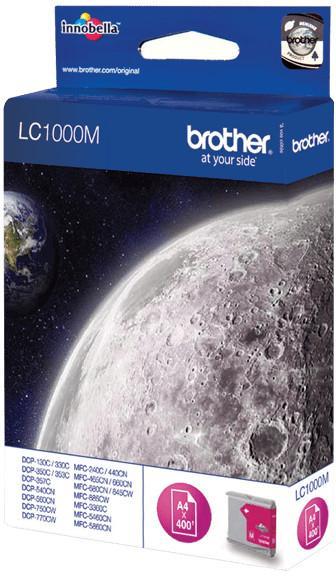 Cartouche d'encre Brother LC1000M - magenta - l'unité