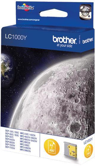 Cartouche d'encre Brother LC1000Y - jaune - l'unité