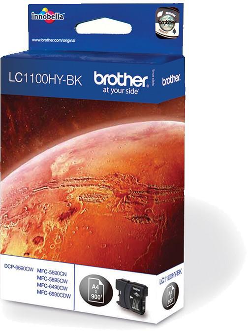 Cartouche d'encre Brother LC1100HYBK - noir - l'unité
