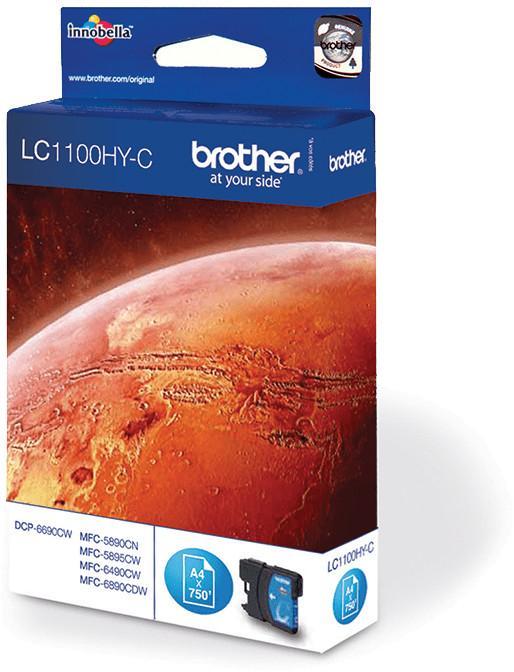 Cartouche d'encre Brother LC1100HYC - cyan - l'unité