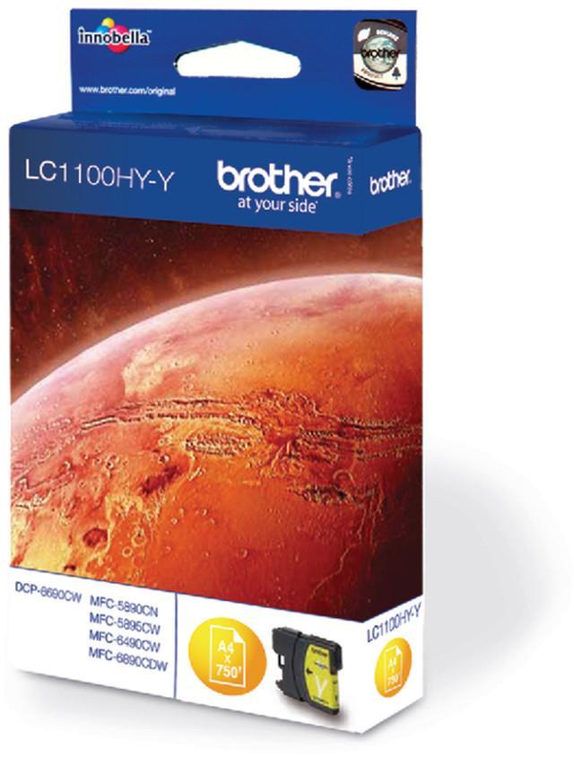 Cartouche d'encre Brother LC1100HYY - jaune - l'unité