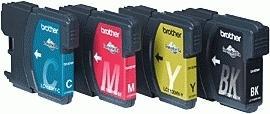 Cartouche d'encre Brother LC1100HYVALBP - noir et 3 couleurs - le pack