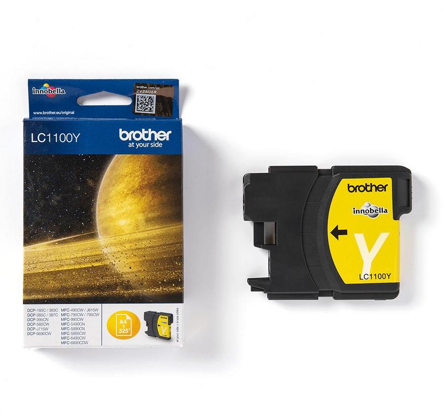 Cartouche d'encre Brother LC1100Y - jaune - l'unité