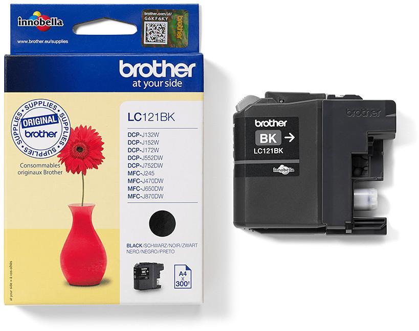 Cartouche d'encre Brother LC121BK - noir - l'unité