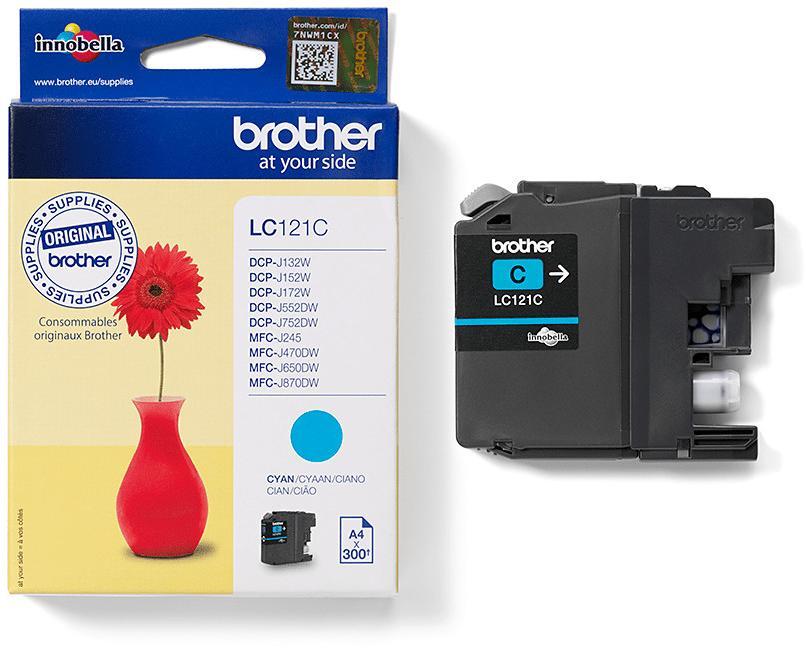 Cartouche d'encre Brother LC121C - cyan - l'unité