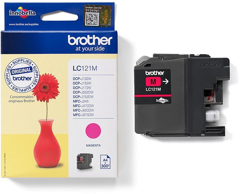 Cartouche d'encre Brother LC121M - magenta - l'unité