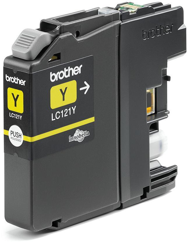 Cartouche d'encre Brother LC121Y - jaune - l'unité