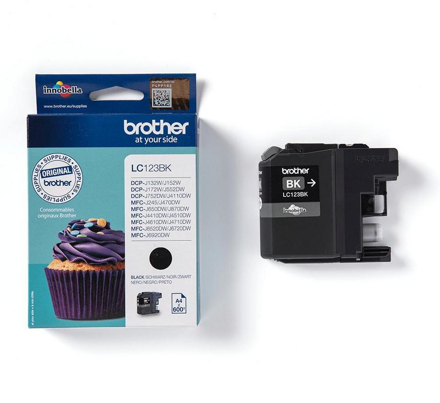Cartouche d'encre Brother LC-123BK - noir - l'unité