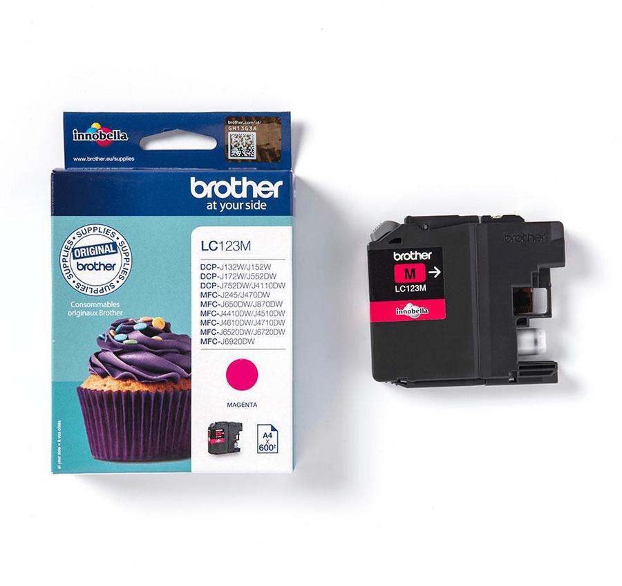 Cartouche d'encre Brother LC123M - magenta - l'unité