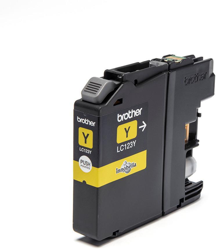 Cartouche d'encre Brother LC123Y - jaune - l'unité