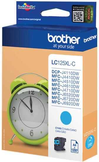 Cartouche d'encre Brother LC-125XLC - cyan - l'unité