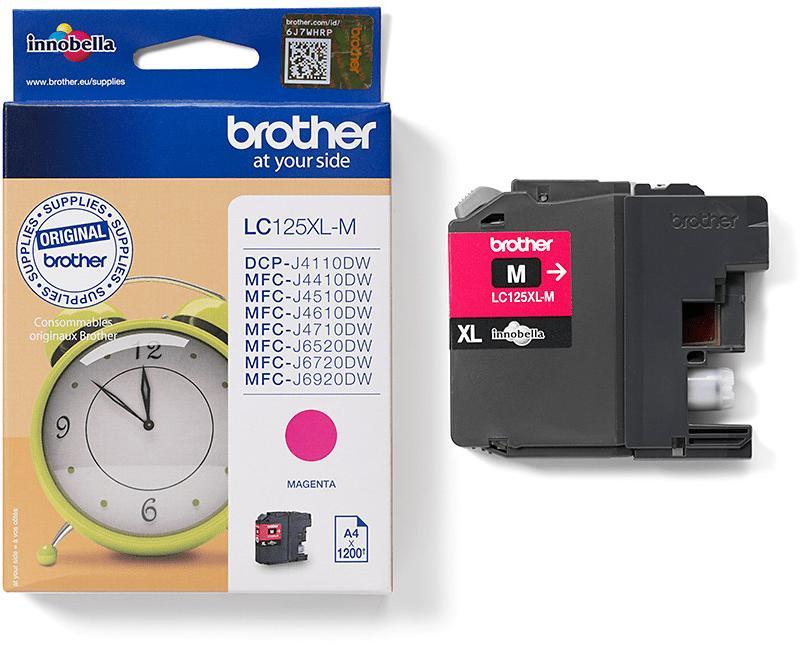 Cartouche d'encre Brother LC-125XLM - magenta - l'unité