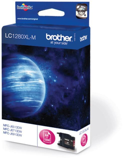Cartouche d'encre Brother LC1280XLM - magenta - l'unité