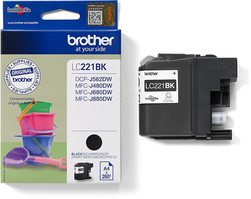 Cartouche d'encre Brother - LC221BK - noir - l'unité