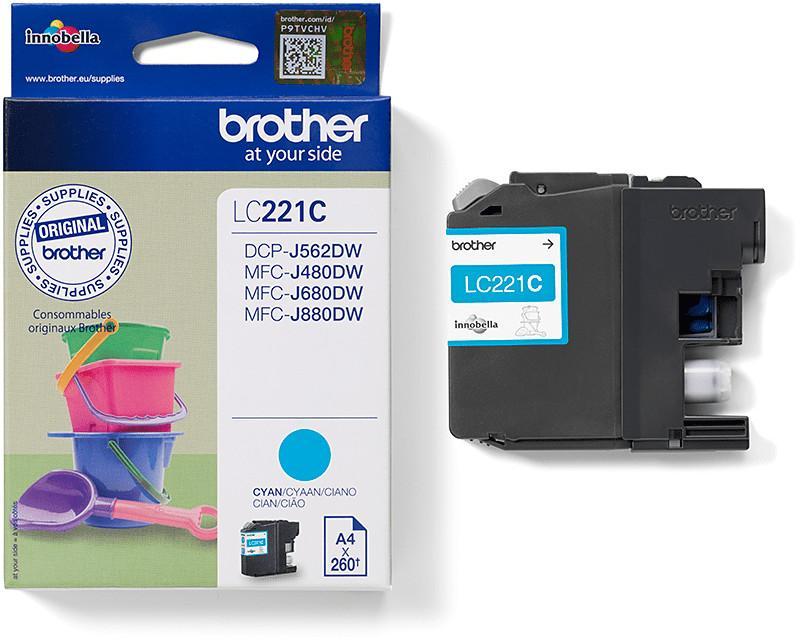Cartouche d'encre Brother - LC221C - cyan - l'unité