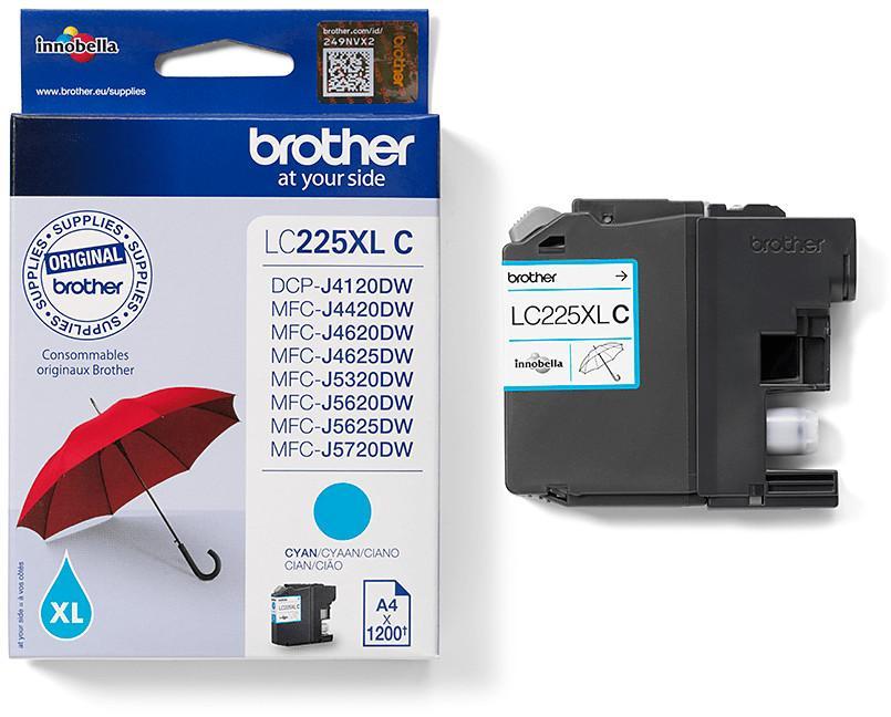 Cartouche d'encre Brother - LC225XLC - cyan - l'unité