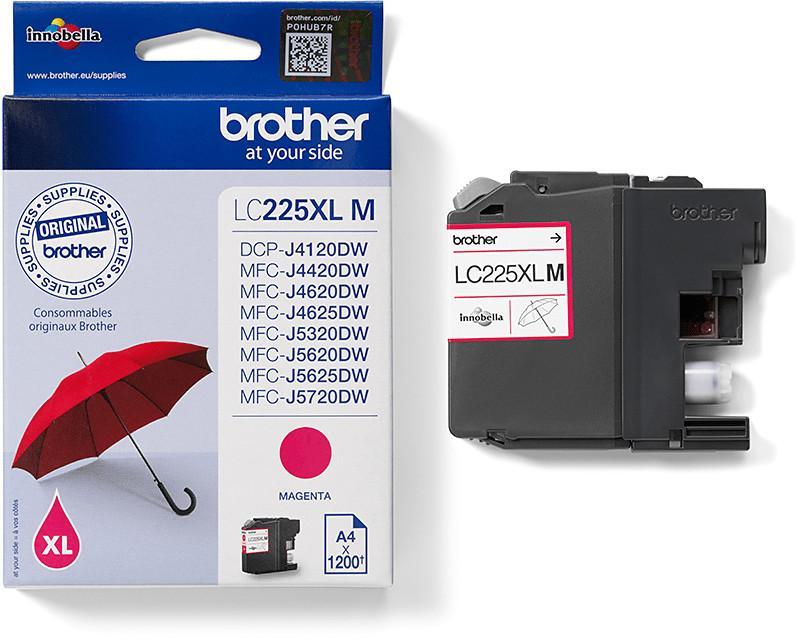 Cartouche d'encre Brother - LC225XLM - magenta - l'unité