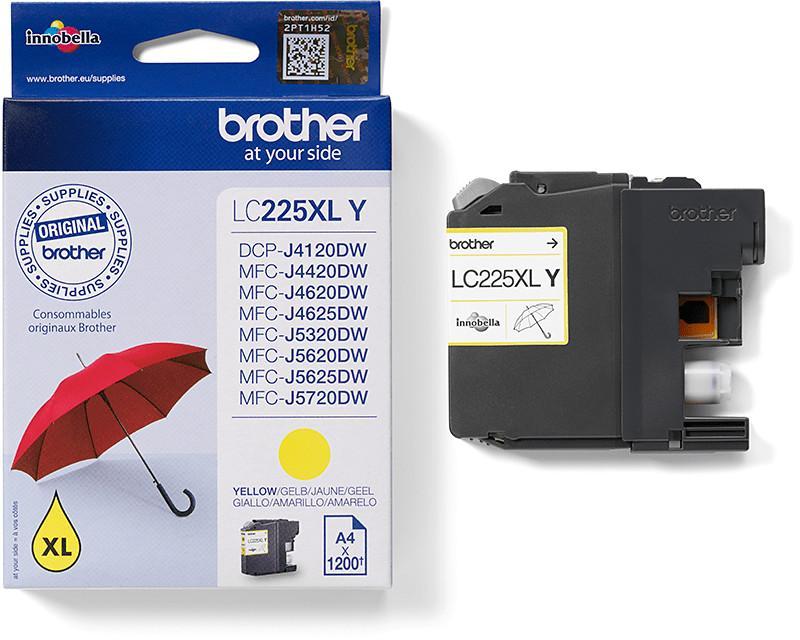 Cartouche d'encre Brother - LC225XLY - jaune - l'unité
