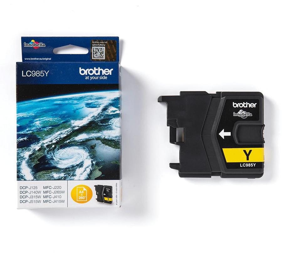 Cartouche d'encre Brother LC985Y - jaune - l'unité