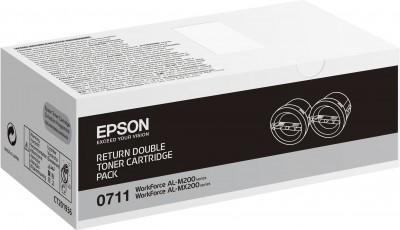 Toner laser Epson S050711 - noir - lot de 2