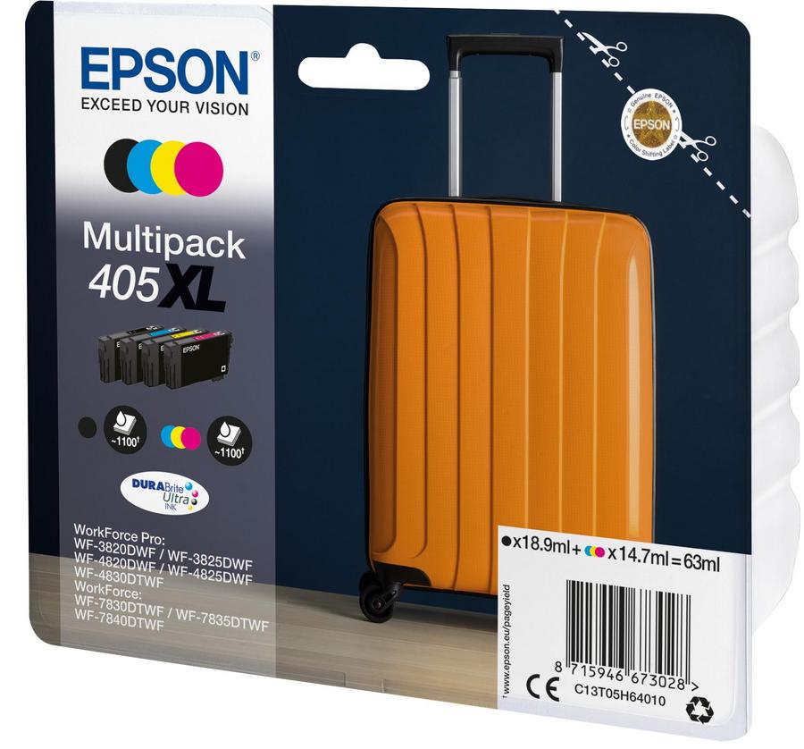 CARTOUCHE-EPSON-T05H6B NOIR-CYAN-MAGENTA-JAUNE