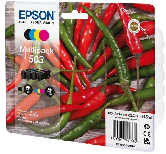 Pack de 4 cartouches jet d'encre Epson T09Q6B noir-cyan-magenta-jaune - l'unité