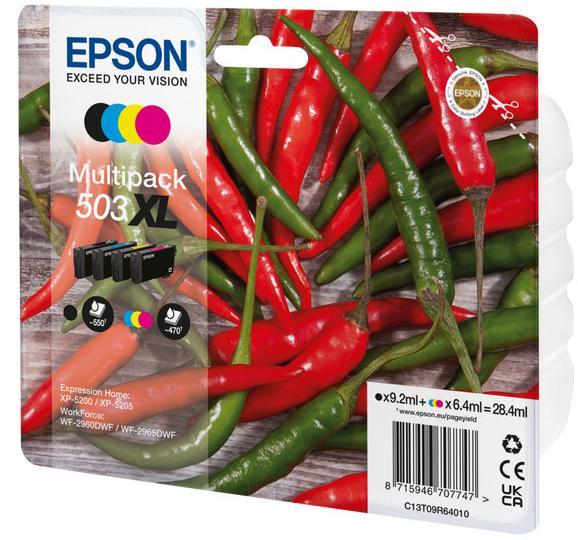 Pack de 4 cartouches jet d'encre Epson T09R6B noir-cyan-magenta-jaune - l'unité - grande capacité