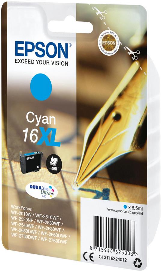 Cartouche d'encre Epson Stylo à plume C13T16324012 - Durabrite XL - cyan - l'unité