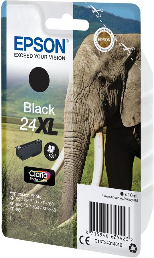Cartouche d'encre Epson 24XL - C13T24314012 - noir - l'unité