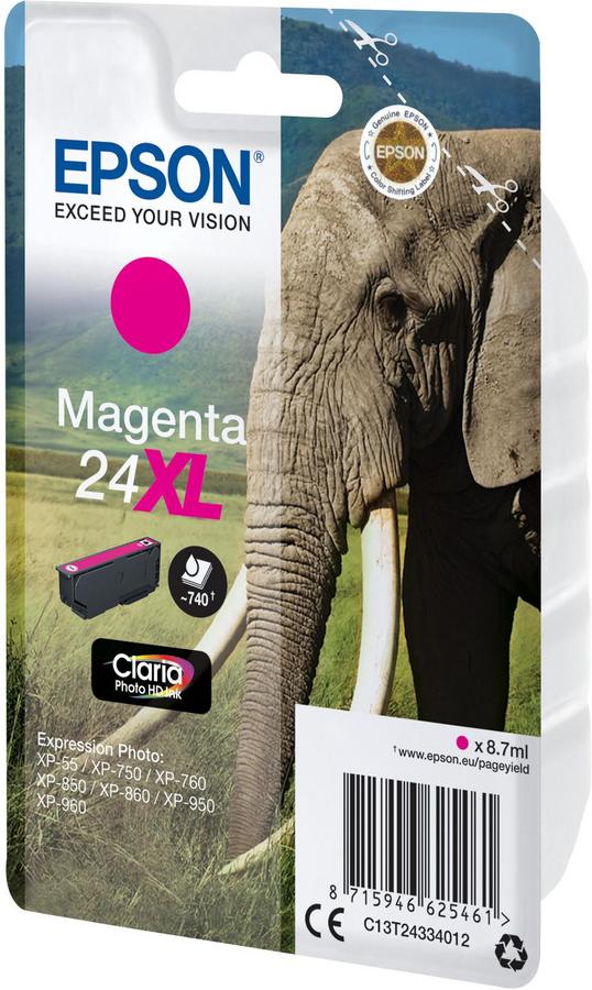 Cartouche d'encre Epson 24XL - C13T24334012 - magenta - l'unité
