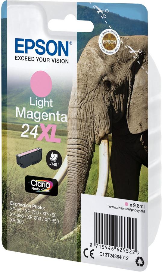 Cartouche d'encre Epson 24XL - C13T24364012 - magenta clair - l'unité