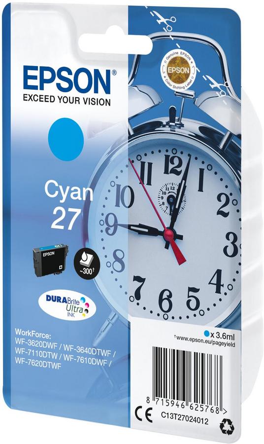 Cartouche d'encre Epson Réveil C13T27024012 - Durabrite - cyan - l'unité