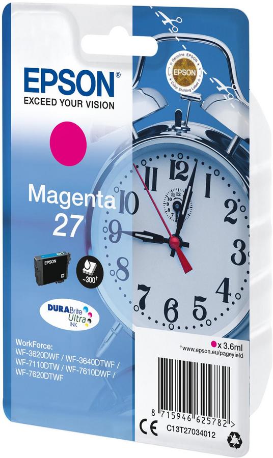 Cartouche d'encre Epson Réveil C13T27034012 - Durabrite - magenta - l'unité