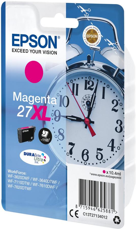 Cartouche d'encre Epson Réveil - 27XL - C13T27134012 - magenta - l'unité